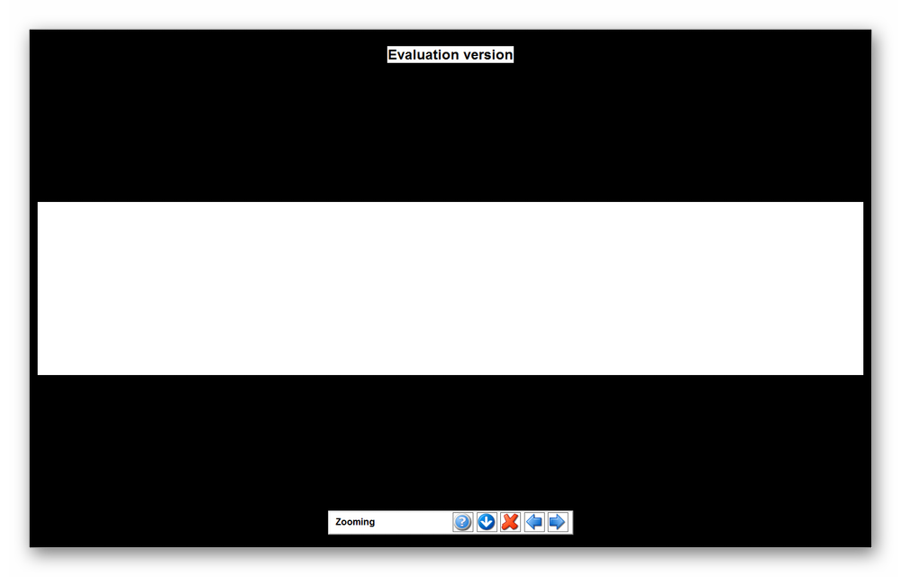 Проверка контрастности путем разделения экрана на черные и белые полосы в PassMark MonitorTest